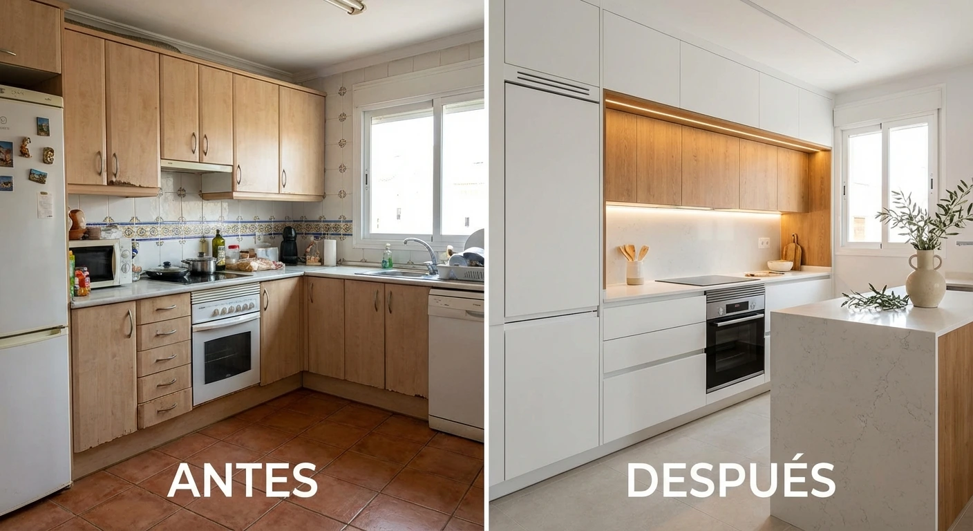 Reforma de cocina en Martorell - Antes y después